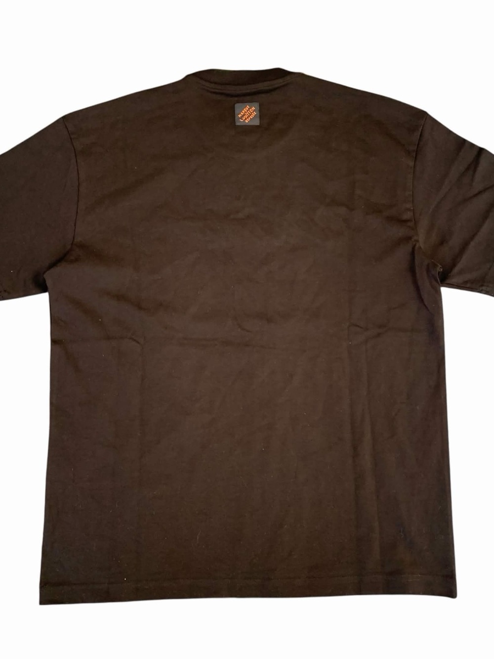 Louis Vuitton Signature Embroidered Brown T-Shirt Men’s Size Small - Picture 2 of 4